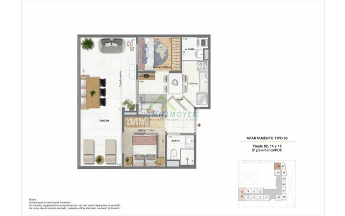 Imagem Pixinguinha - Condomínio Rosa - Apartamento 2 quartos, Porto Maravilha