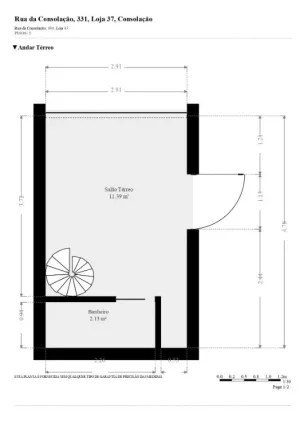 Imagem Loja para alugar, 44 m² por R$ 2.620,00/mês - Centro - São Paulo/SP