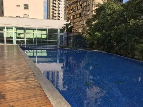 Imagem Apartamento à venda ou locação no Centro de SP: 1 quarto, 1 sala, 2 banheiros, 1 vaga de garagem, 46m² de área.