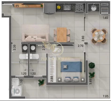 Imagem APARTAMENTO DE 1 DORMITÓRIO NA PRAIA DAS TONINHAS EM UBATUBA-SP