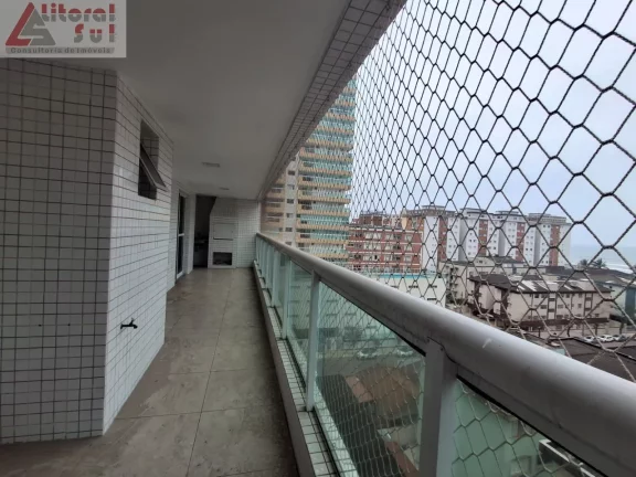 Imagem Apartamento de Luxo na Praia Grande-SP, Bairro Tupi 2 Quartos, 2 Suítes, 1 Sala, 3 Banheiros, 1 Vaga de Garagem 95,02m² de Área