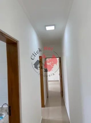 Imagem Casa Terrea , Nova sem uso prox a Praia 2 dorms c suite , quintal e piscina , 4 vagas ,bairro Gaivota,