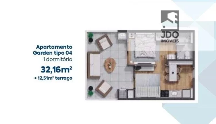 Imagem Apartamento Garden a Venda no bairro Portão - Curitiba, PR