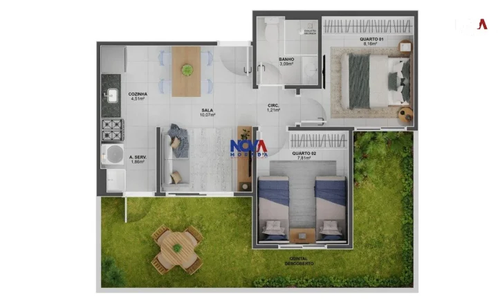 Imagem Conheça este belo e novo empreendimento pensado para o seu bem-estar, com localização super estra...