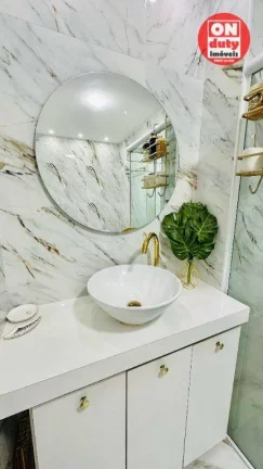 Imagem Apartamento com 2 dormitórios à venda, 46 m² por R$ 340.000,00 - Areia Branca - Santos/SP