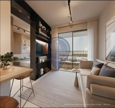 Imagem Studio para Venda na Vila Mariana, São Paulo-SP: 1 Quarto, 2 Salas, 1 Banheiro, 27,00m² de Área!