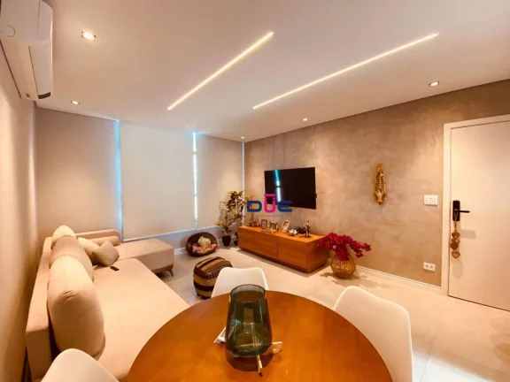 Imagem Apartamento com 2 dormitórios à venda, 98 m² por R$ 1.380.000 - Aparecida - Santos/SP