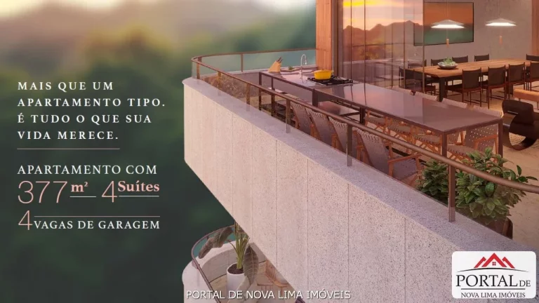 Imagem Apartamento de 4 quartos a venda no Vale do Sereno, varandas amplas: Viva o Melhor da Vida em 377 m² de Puro Encanto!