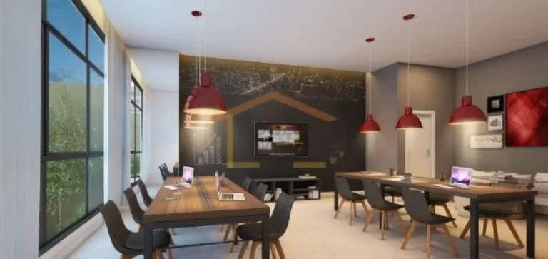 Imagem Studio novo Ã  venda com 24mÂ², sol da manhÃ£ e vista livre. JÃ¡ mobiliado com cama, geladeira, fogÃ...
