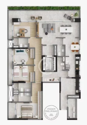 Imagem Apartamento com 4 dormitórios à venda, 182 m² - Moema - São Paulo/SP