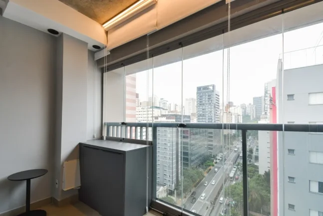 Imagem Studio Alameda Lorena - 21M², 1 Dorm, Mobiliado, Móveis Planejados, Academia, Piscina, Coworking, Lobby com Pé Direito Duplo.