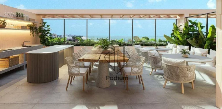 Imagem Cobertura Duplex com vista mar e varanda/sacada a 82 metros da praia de Camboinha/Cabedelo. - CO0131.