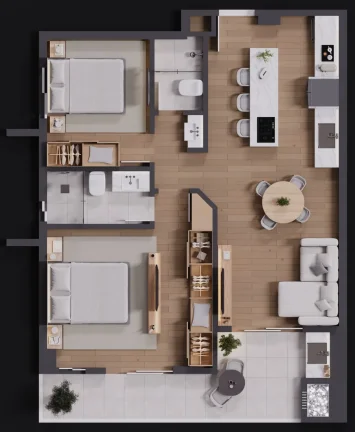 Imagem Apartamento em Bucarein - Joinville SC