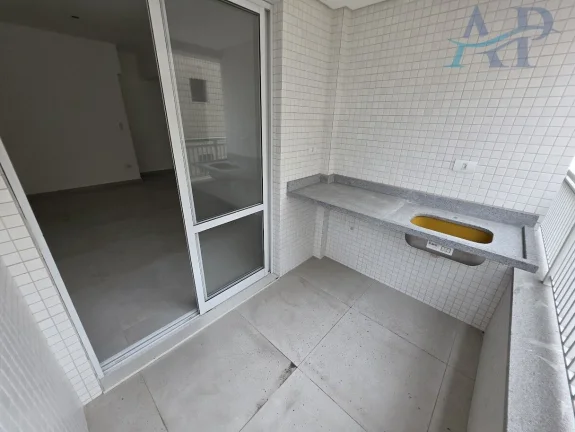 Imagem Apartamento na Guilhermina em Praia Grande com 2 Quartos Frente Mar