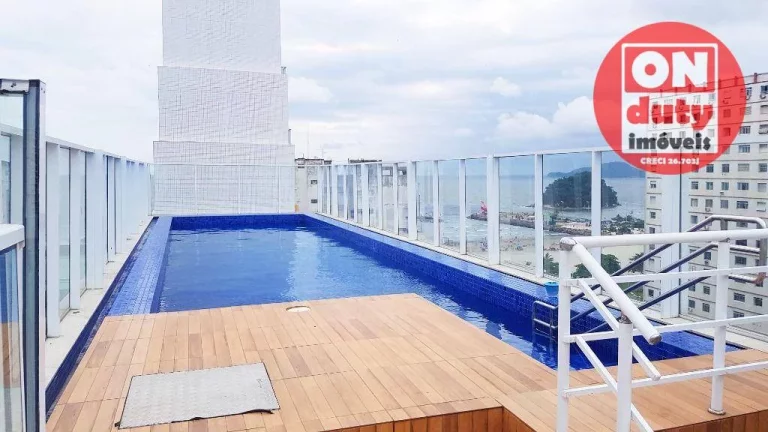 Imagem Apartamento com 2 dormitórios à venda, 72 m² por R$ 769.000,00 - José Menino - Santos/SP