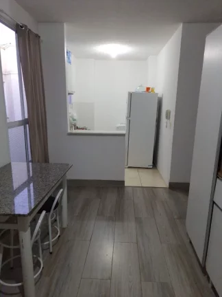Imagem Apartamento com 2 dormitórios, sala, cozinha americana, banheiro, Garagem com 1 vaga cobertura. O c...