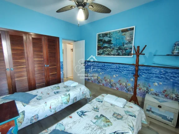 Imagem Apartamento com linda vista para o mar em Guarujá-SP, no Morro do Maluf: 3 quartos, 2 suítes, 2 salas, 3 banheiros, 1 vaga de garagem, 142m².