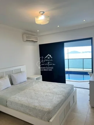 Imagem Apartamento de luxo para locação no Jardim Astúrias, Guarujá-SP: 4 quartos, 4 suítes, 3 salas, 5 banheiros, 3 vagas, 350m².
