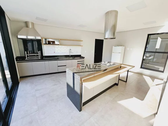 Imagem Casa de esquina com 3 suítes e escritório à venda, 233 m² por R$ 1.915.000 - Condomínio Fechado - Indaiatuba/SP