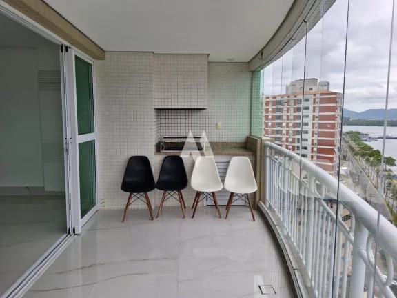 Imagem Apartamento com 3 Quartos e 5 banheiros para locação, 199 m² - Ponta da Praia em Santos