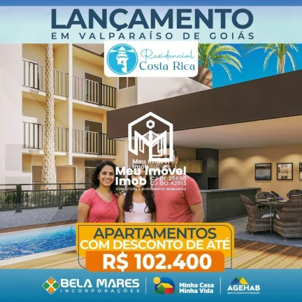 Imagem Residencial Costa Rica Valparaíso APTO 2 Quartos 1 Vaga 49m² Lazer Completo