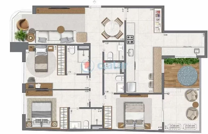 Imagem Apartamento à venda 3 Quartos 1 Suite 1 Vaga 83.27M Leblon Rio de Janeiro - RJ | Paradís Imagem Apartamento à venda 3 Quartos 1 Suite 1 Vaga 83.27M Leblon Rio de Janeiro - RJ | Paradís