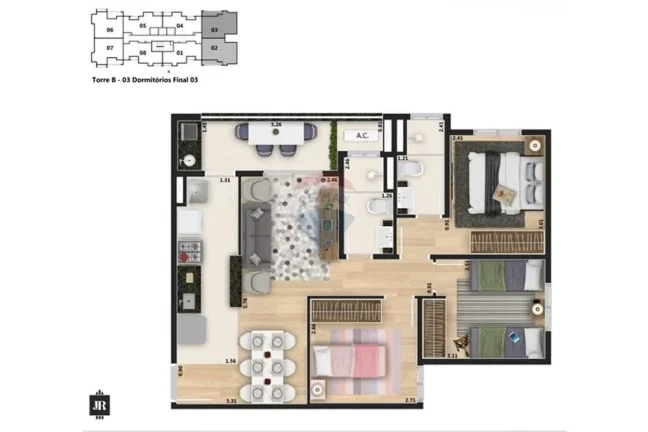 Imagem Apartamento no Lançamento no Buena Vista Clube – Condomínio Clube Completo no Alto da Boa Vista