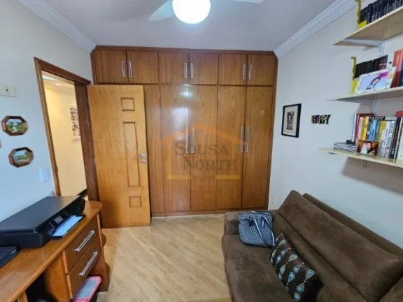 Imagem Apartamento semi-mobiliado, 93m², dispõe de 3 dormitórios, sendo 1 suíte, sala para 2 ambientes ...