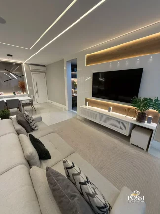 Imagem Apartamento à venda na Praia da Costa com 147m², 3 quartos (2 suítes), 3 vagas, porteira fechada
