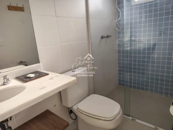Imagem Apartamento frente mar com lazer, Tombo com 3 Quartos, 3 Suítes, 2 Salas, 4 Banheiros, 3 Vagas de Garagem, 112m²!