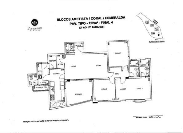 Imagem Apto. PREMIUM TAMBORÉ - 122m²