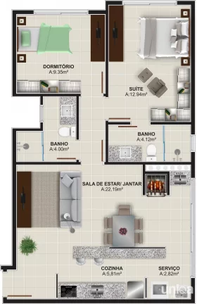 Imagem Residencial dos Jasmins-Bairro Patronato - Próximo Shopping Praça Nova