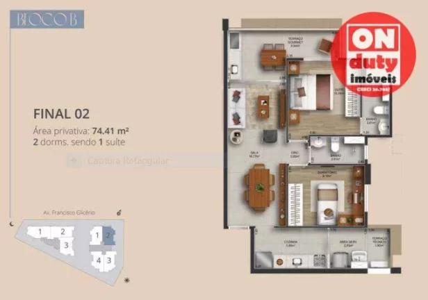 Imagem Apartamento com 3 dormitórios à venda, 94 m² a partir R$ 1.146.048 - Gonzaga - Santos/SP