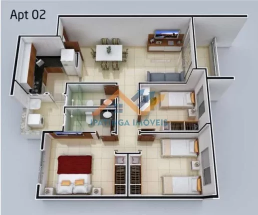 Imagem Apartamento de 3 quartos no Horto em Ipatinga
