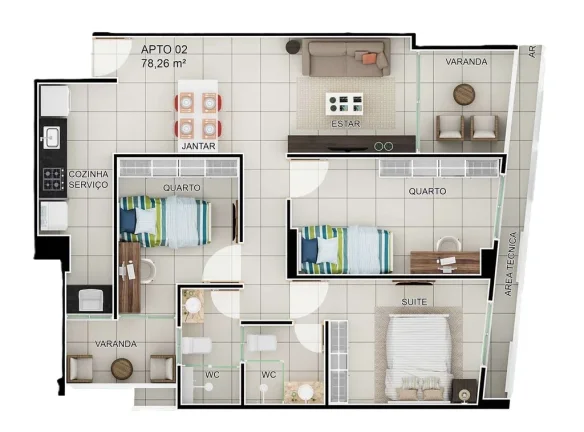 Imagem Terrazzo Cessare