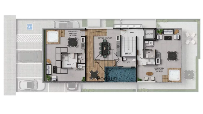 Imagem Apartamento térreo com área privativa em U a 600m da praia do Bessa - AP2328