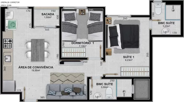 Imagem APARTAMENTO RESIDENCIAL em Criciúma - SC, São Luís