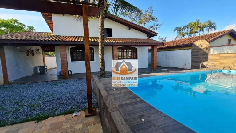 Imagem Casa Reformada, 3 quartos (1 suite), piscina, à venda, Bopiranga, Itanhaém