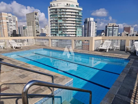 Imagem Flat de luxo com serviços de hotelaria completa no Gonzaga em Santos/sp.