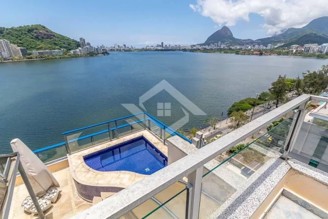 Imagem Cobertura Duplex de Alto Padrão com 5 suítes – Vista Lindíssima da Lagoa