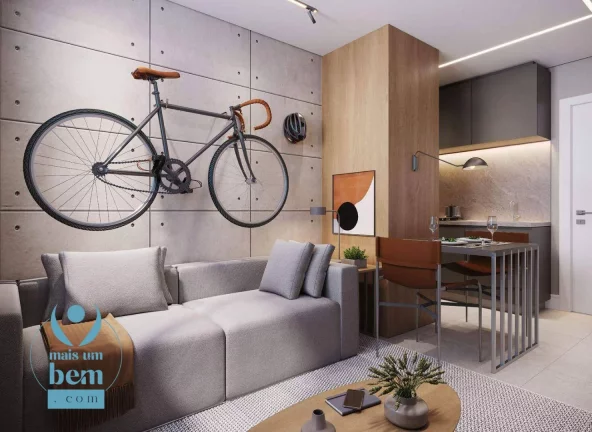Imagem Apartamento com 2 quartos à venda, 55 m² por R$ 615.342 - Centro - Curitiba/PR