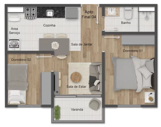 Imagem APARTAMENTO RESIDENCIAL em Diadema - SP, Canhema