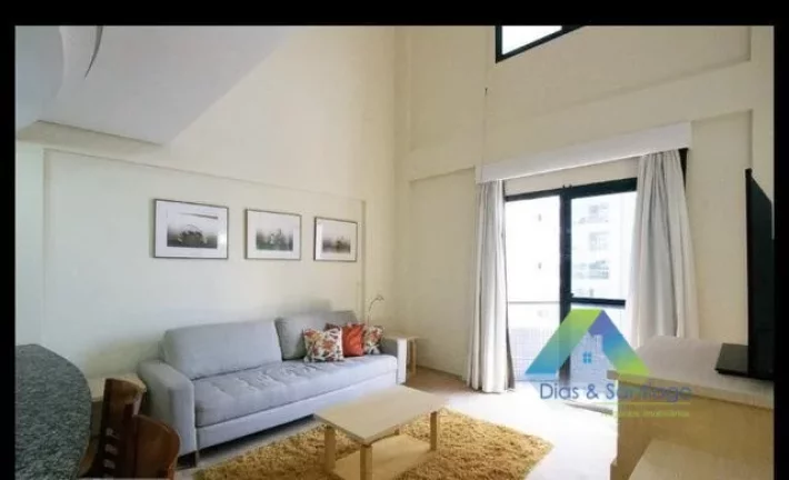 Imagem Apartamento Duplex com 1 dormitório à venda, 55 m² por R$ 660.000,00 - Moema - São Paulo/SP