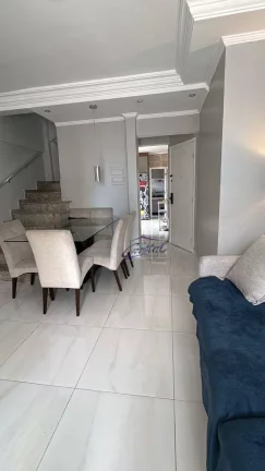 Imagem Apartamento Duplex com 2 dormitórios à venda, 105 m² por R$ 700.000 - Tupi - Praia Grande/SP