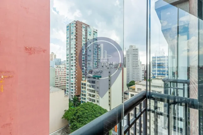 Imagem Apartamento para locação na Bela Vista, São Paulo-SP: 1 quarto, 2 salas, 1 banheiro, 1 vaga de garagem. Agende sua visita!