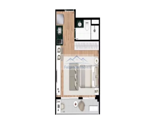 Imagem Apartamento studio última unidade na Avenida dos Carinás - Moema