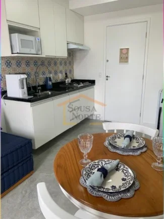 Imagem Apartamento novo com 29 m² de área útil, bem distribuído, com 1 dormitório com porta configuran...