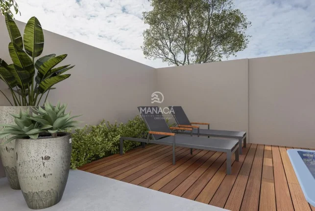 Imagem Geminados sobrados com 93,00m² cada, próximo a lagoa central