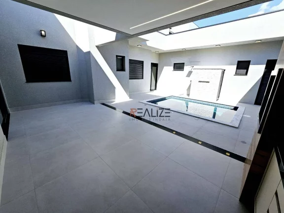 Imagem Casa térrea moderna com moveis planejados e 3 suítes à venda, 192 m² por R$ 1.680.000 - Condomínio Residencial Milano - Indaiatuba/SP
