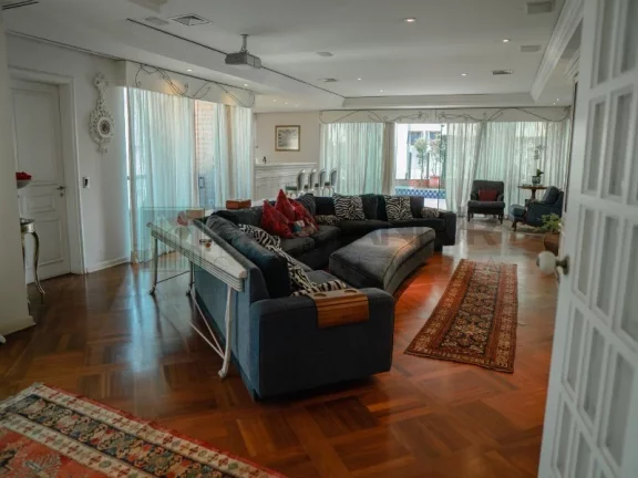 Imagem Vendo linda cobertura duplex localizada em ponto estratégico dos jardins, em prédio com tijolo a vista!!! Com 7 garagens, depósito no subsolo do edif
